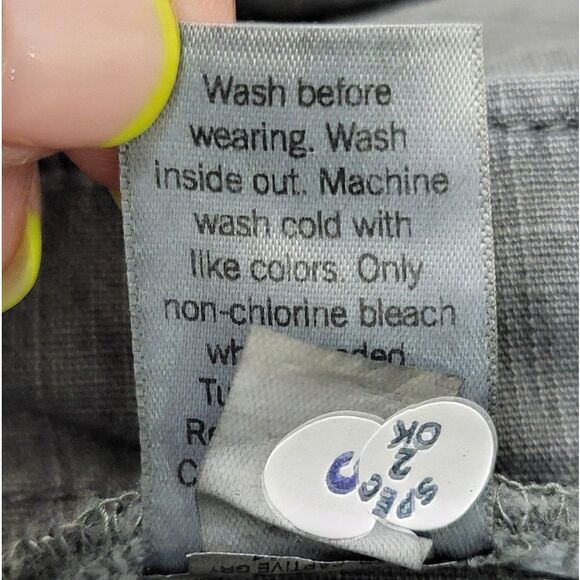 Sonoma Comfort Waist Utility Capri Pants Cotton Waistband Charcoal Gray Size 26W - Picture 4 of 11